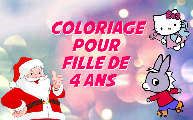 coloriage fille 4 ans