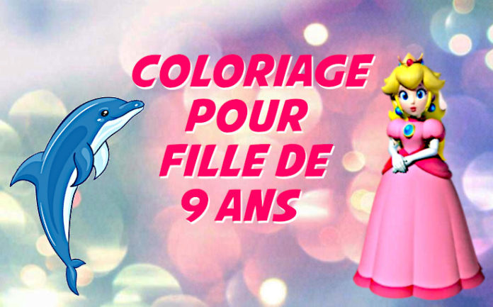 coloriage fille 9 ans