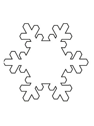 coloriage flocon de neige
