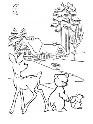 coloriage hiver