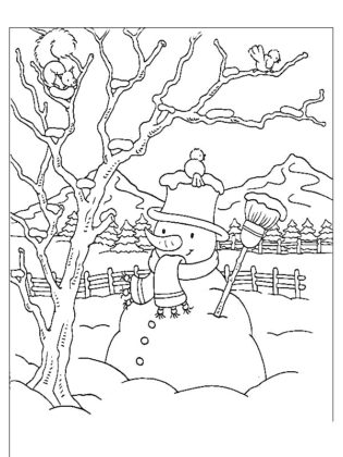 coloriage hiver maternelle