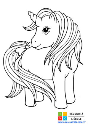 coloriage licorne a imprimer