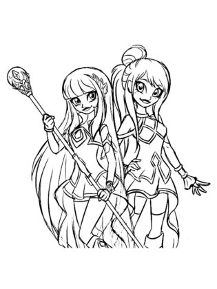 coloriage lolirock iris