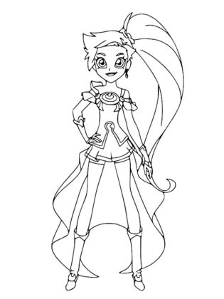 coloriage lolirock izira