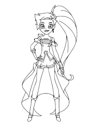 coloriage lolirock izira