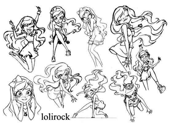 coloriage lolirock izira