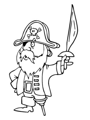 coloriage pirate