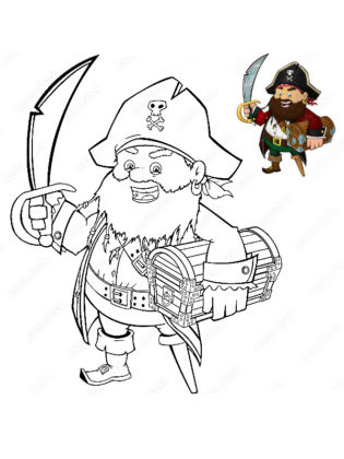 coloriage pirate