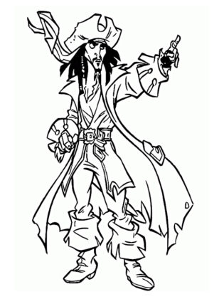 coloriage pirate des caraibes