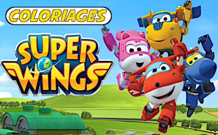 coloriage superwings