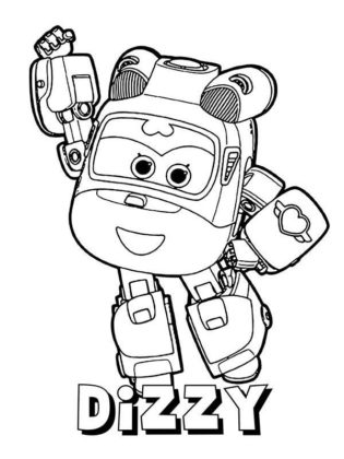 coloriage super wings à imprimer