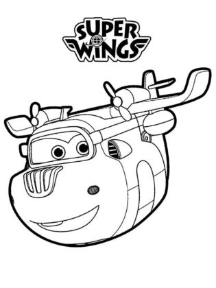 coloriage super wings à imprimer