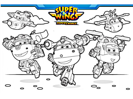 coloriage superwings