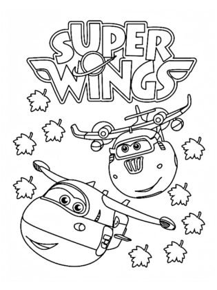 coloriage superwings