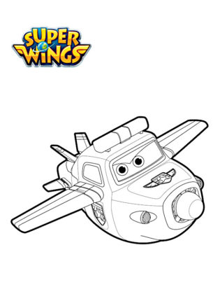 super wings coloriage