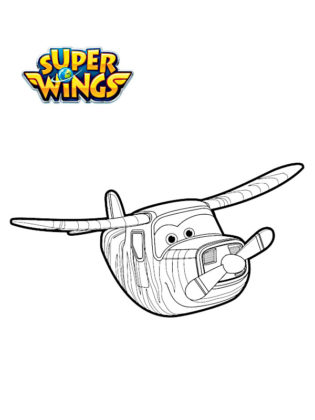 super wings coloriage