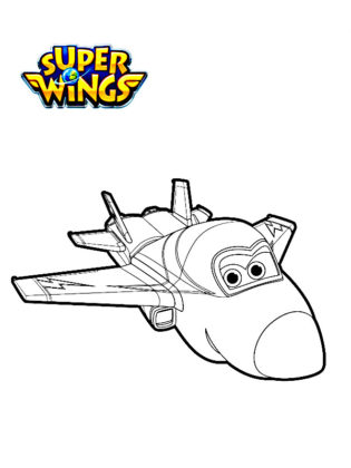 super wings coloriage