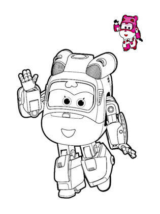 super wings coloriage gratuit