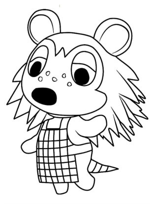 coloriage animal crossing