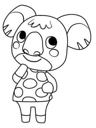 coloriage animal crossing