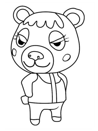 coloriage animal crossing