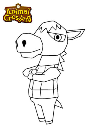 coloriage animal crossing