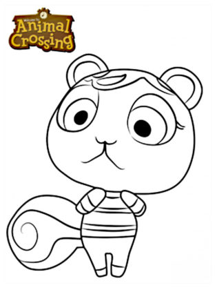 coloriage animal crossing a imprimer