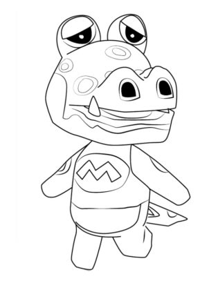 coloriage animal crossing a imprimer