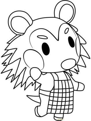 coloriage animal crossing à imprimer