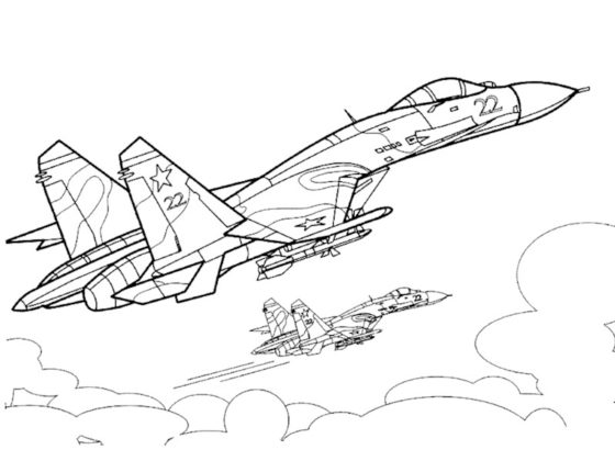 coloriage avion de guerre