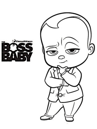 coloriage baby boss a imprimer gratuit