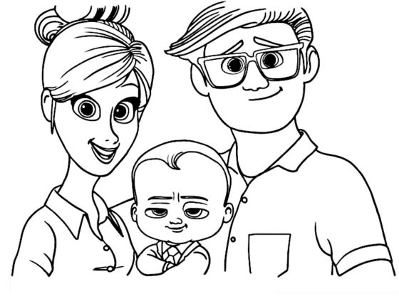 coloriage baby boss a imprimer gratuit