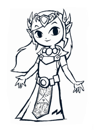 coloriage de zelda