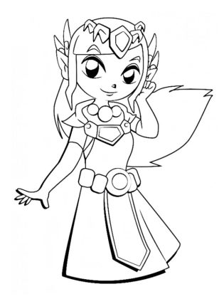 coloriage de zelda