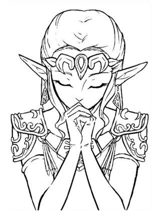 coloriage de zelda