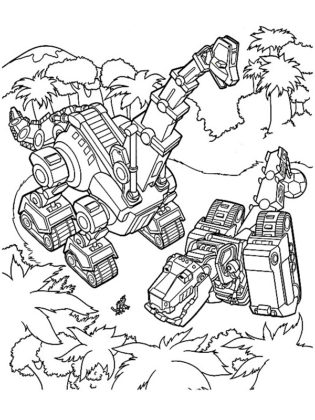 coloriage dinotrux