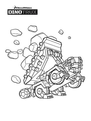 coloriage dinotrux