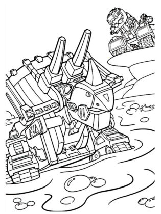 coloriage dinotrux