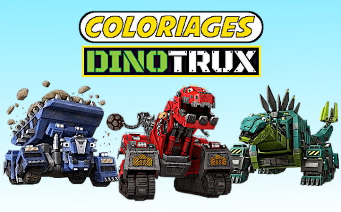 coloriage dinotrux