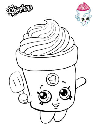 coloriage glace kawaii