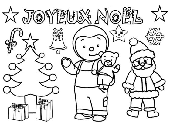 coloriage tchoupi noel