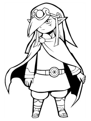 coloriage zelda