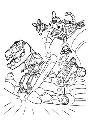 dinotrux coloriage