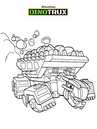 dinotrux coloriage