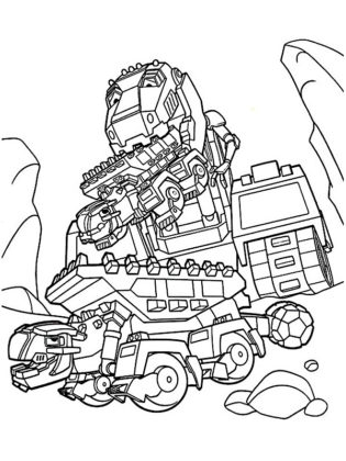 dinotrux coloriage