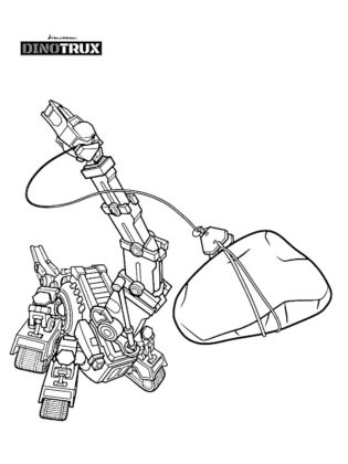 dinotrux coloriage