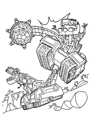 dinotrux coloriage