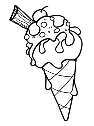 glace coloriage