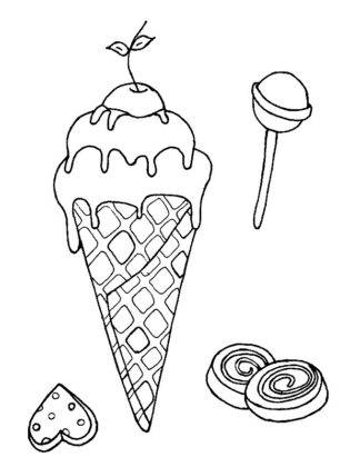 glace coloriage