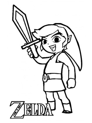 zelda coloriage